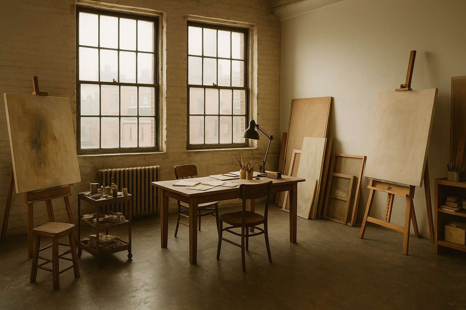 Artist studio in the West Chelsea Building